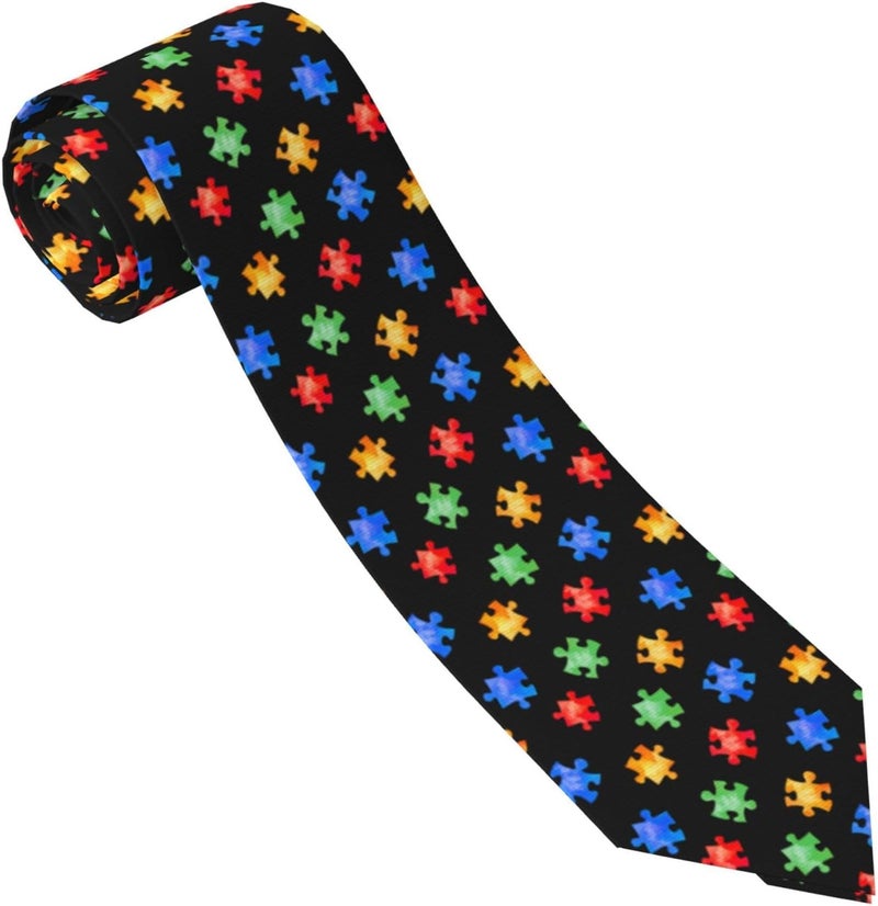 Yilad Tie for Men and Boy Novelty Fun Full Print Men's Necktie Skinny Fashion Narrow Wide - Image 1